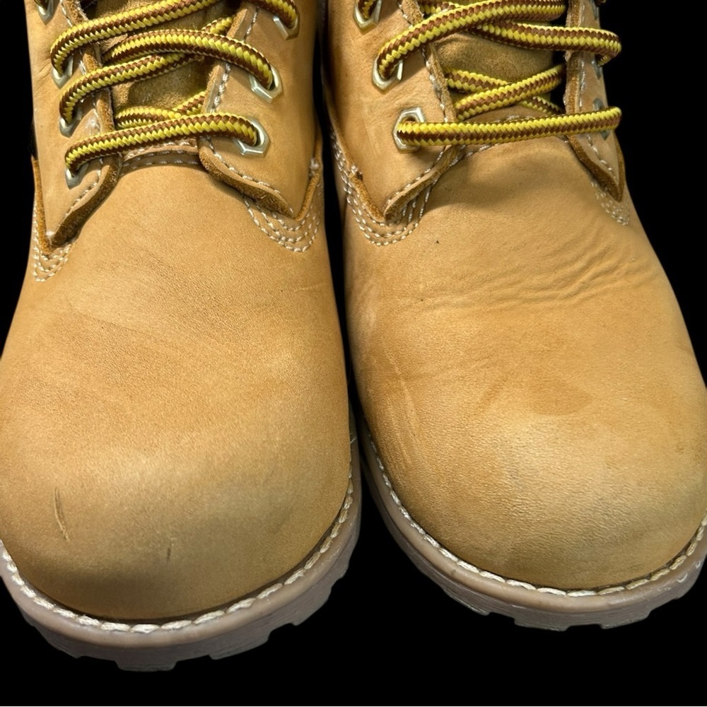 CRAFTSMAN BOYS “work” hiking BOOTS SIZE 4 BROWN/ TAN - Picture 15 of 16